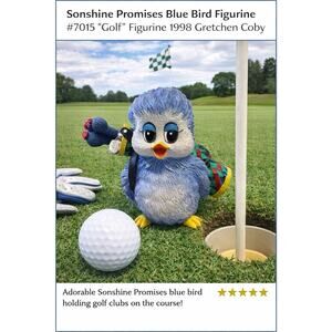 Sonshine Promises Bird Figurine Golf Is Not Life Or Death Its More Important